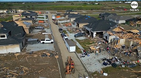 WATCH: Drone footage shows destruction wrought by Omaha tornado