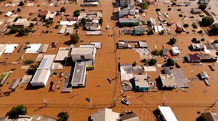 Severe floods inundate Brazil’s southernmost state, displacing thousands