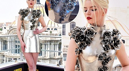 Anya Taylor-Joy gleams in futuristic metal minidress for ‘Furiosa’ photo call in Mexico City