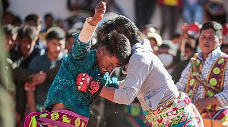 In Bolivia's Andes, Indigenous Quechua settle disputes with ritual dance, hand-to-hand combat