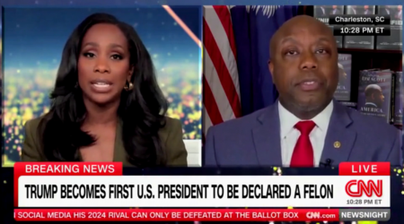 Tim Scott clashes with CNN host after Trump's conviction in New York: 'No, you can't correct me on this'