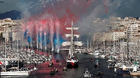 Historic ship delivers Olympic flame to France for the Summer Games