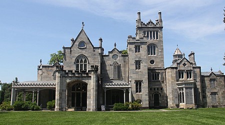 Take a look inside Lyndhurst Mansion, a historic 14,000-square-foot Gothic Revival home featured in 'The Gilded Age'