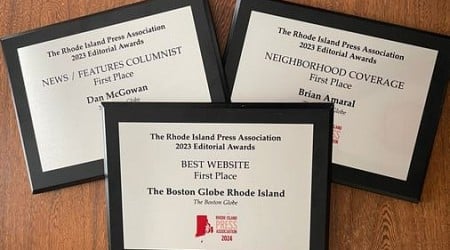 Globe Rhode Island wins 2024 RI Press Association top honors for best news website, news columnist, email newsletters, and more