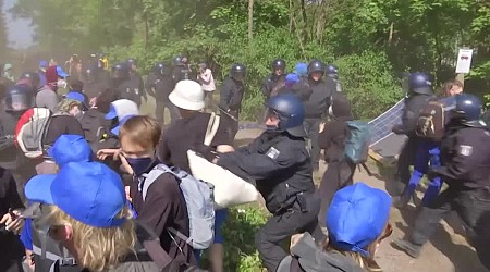 Protesters try to storm Tesla plant in Germany