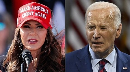 Kristi Noem, who told a bizarre story about shooting her pet dog Cricket, suggests Biden's bitey dog Commander should have met a similar fate