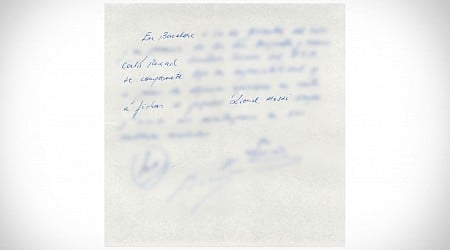 Lionel Messi's Barcelona Napkin Contract