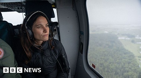 Brazil floods: On board a rescue helicopter