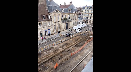 Stone workshops — used by craftsmen in the Middle Ages — found in France. See them