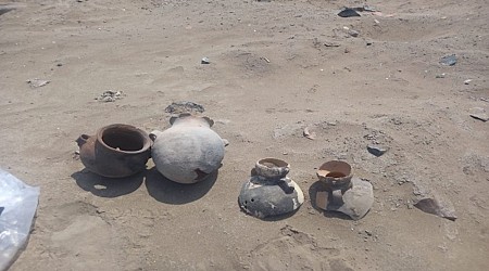 Suspected thieves nearly swipe pre-Hispanic artifacts from an archaeological site in Peru