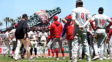 Phillies stave off SF Giants' sweep after benches clear