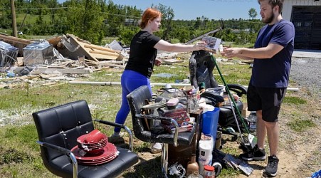 A Kentucky family is left homeless for a second time by a tornado that hit the same location