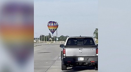 Hot air balloon strikes power lines, catches fire; 3 injured: FAA