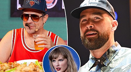 Jason Sudeikis asks Travis Kelce when he's going to marry Taylor Swift in Big Slick skit