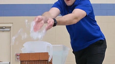 Idaho man moves water by hand for Guinness World Record