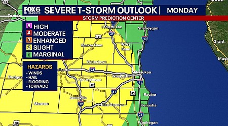 Wisconsin severe weather: storms expected on Monday