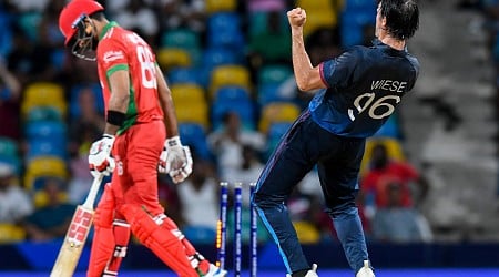 Namibia vs Oman: Wiese holds nerves in super over finish at T20 World Cup