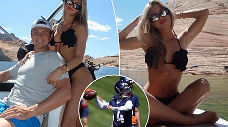 Broncos' Zach Wilson vacations with girlfriend Nicolette Dellanno