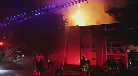 Worcester, MA fire rips through apartment building