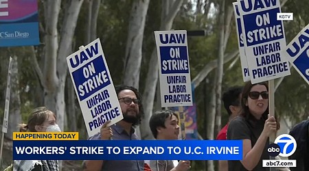 UC Irvine unionized workers strike over response to pro-Palestinian protests