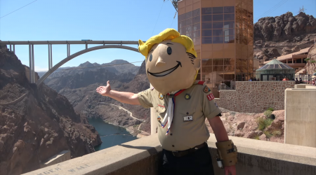 Meet the utterly sincere Fallout YouTuber who found his calling visiting the series' real-life locations wearing a Vault Boy head