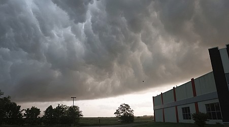 Tornado damages homes as Texas and Oklahoma residents told to seek shelter