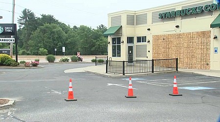 Starbucks crash in Walpole MA injures employee