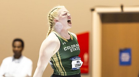 Video: WWE Star Brock Lesnar's Daughter Mya Breaks Her Own Shot Put Record at CSU