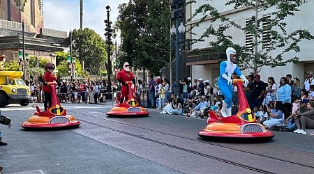 Incredibles Return to Better Together: A Pixar Pals Celebration! Parade at Disney California Adventure