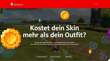 In-Game-Rechner der Sparkasse: "Kostet dein Skin mehr als dein Outfit?"