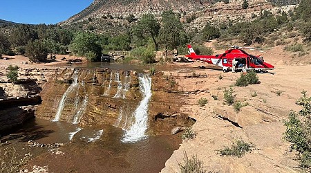 Two suffer broken ankles after jumping off Toquerville Falls