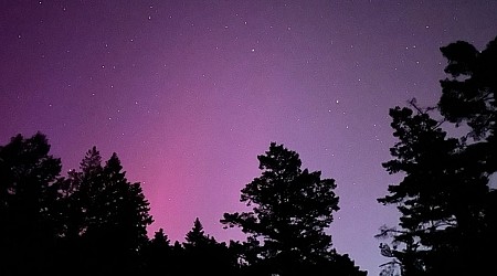 I saw the northern lights during the historic solar storm. I was surprised by how misleading the photos are.