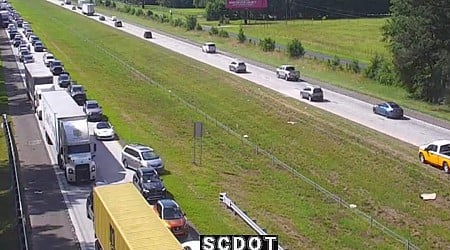 FIRST ALERT: Crash, HAZMAT spill closes portion of I-26 East