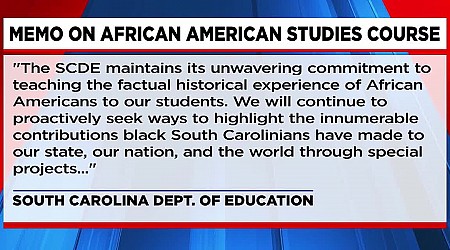 SC Dept. of Education leaves AP African American studies off roster following pilot program