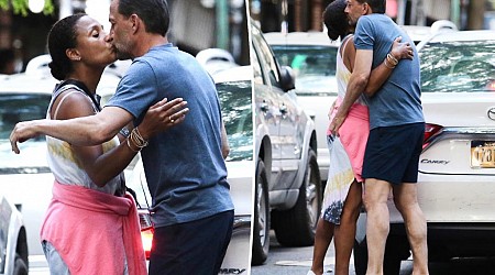 Andrew Shue kisses Marilee Fiebig, grabs butt in first PDA photos