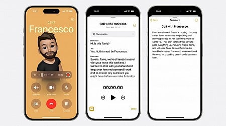 Apple Intelligence brings live recording and transcription to the Phone app in iOS 18