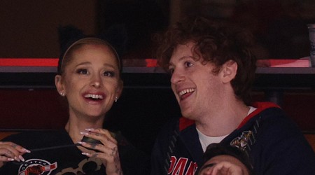 Ariana Grande and Boyfriend Ethan Slater Cheer on Florida Panthers