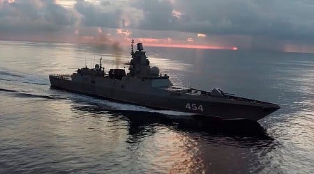Russian vessels conduct missile drills in Atlantic on way to Cuba. Oh Crap We're Out of Coal, On Fire, And Sinking drills on deck next [Repeat]