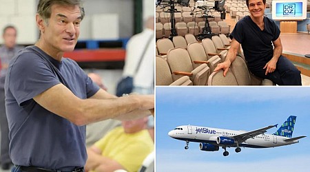 Dr. Oz leaps into action to help passenger aboard JetBlue flight as he was traveling to wedding