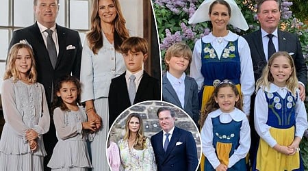 Princess Madeleine of Sweden and her family leaving Florida to move back to her home country