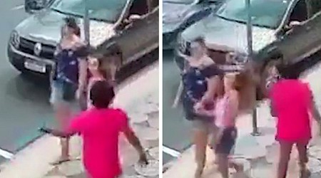 Young Girl Gets Slapped in the Face by Random Woman in Brazil, Video