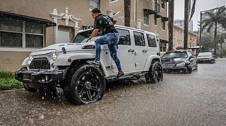 Southern Florida receives record rainfall and flash flooding in a 500-to-1,000-year event