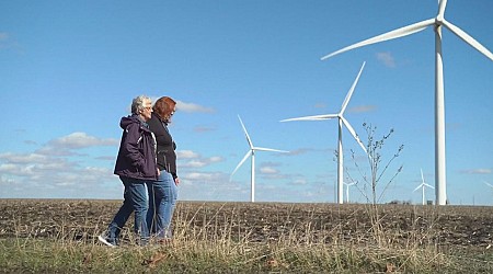 An Iowa farmer had $350,000 in debt. Wind turbines are helping her get out.