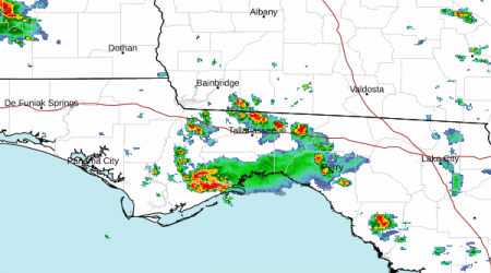 More storms moving through North Florida, bringing 70-mph wind gusts. See Tallahassee radar