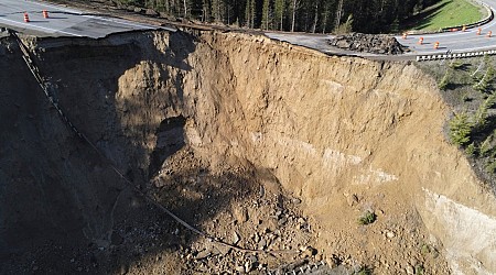 Chunk of Teton Pass Road Collapses; Unclear How Quickly It Can Be Rebuilt