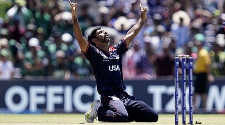 The U.S. defeats Pakistan in a dramatic upset at the cricket World Cup