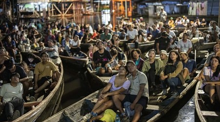 Poor neighborhood in Peru's Amazon region hosts film festival celebrating tropical forests