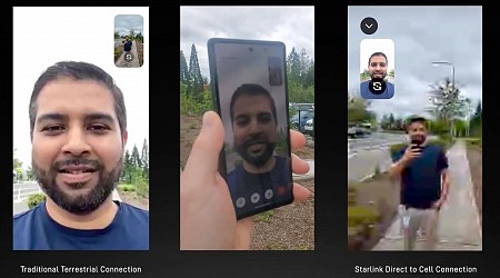 Realizan la primera videollamada con un móvil conectado directamente a los satélites de Starlink