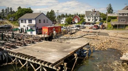 Linda Bean's death and rising seas pose challenges as Port Clyde, Maine rebuilds