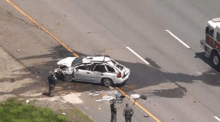 Man dead in NH rollover crash on I-93 near Mass. border